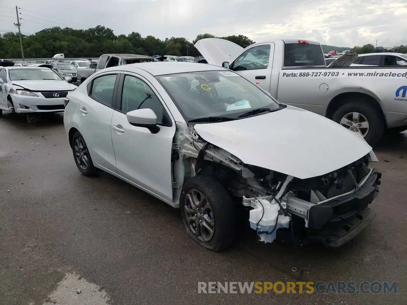 1 Photograph of a damaged car 3MYDLBYVXKY524237 TOYOTA YARIS 2019