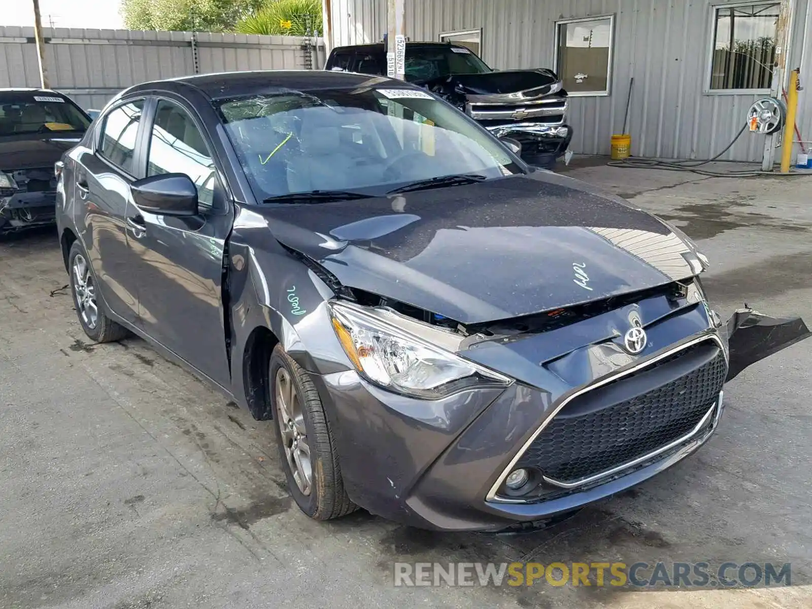 1 Photograph of a damaged car 3MYDLBYVXKY524755 TOYOTA YARIS 2019