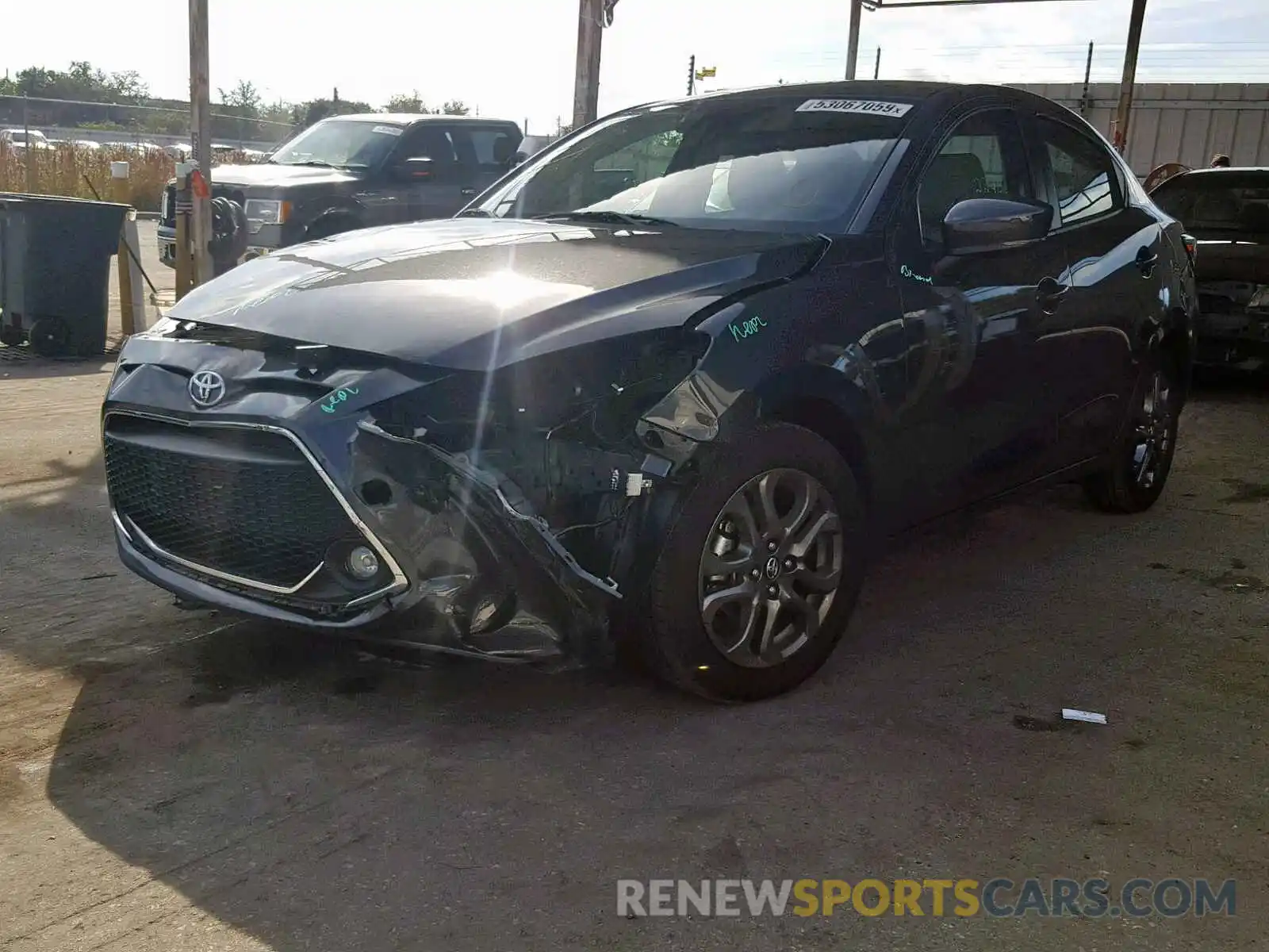 2 Photograph of a damaged car 3MYDLBYVXKY524755 TOYOTA YARIS 2019