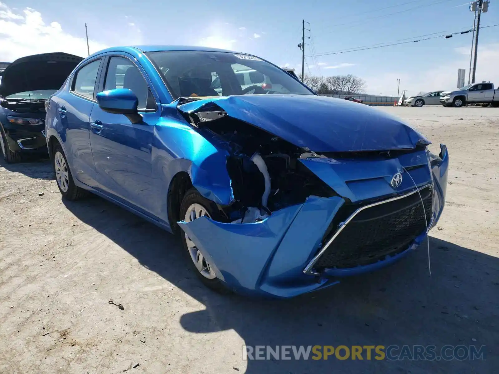 1 Photograph of a damaged car 3MYDLBYVXKY524979 TOYOTA YARIS 2019