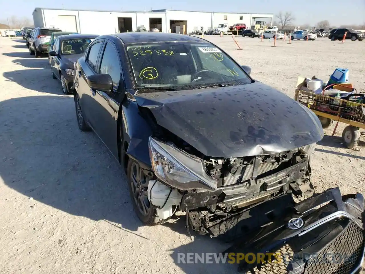 1 Photograph of a damaged car 3MYDLBYVXKY525338 TOYOTA YARIS 2019