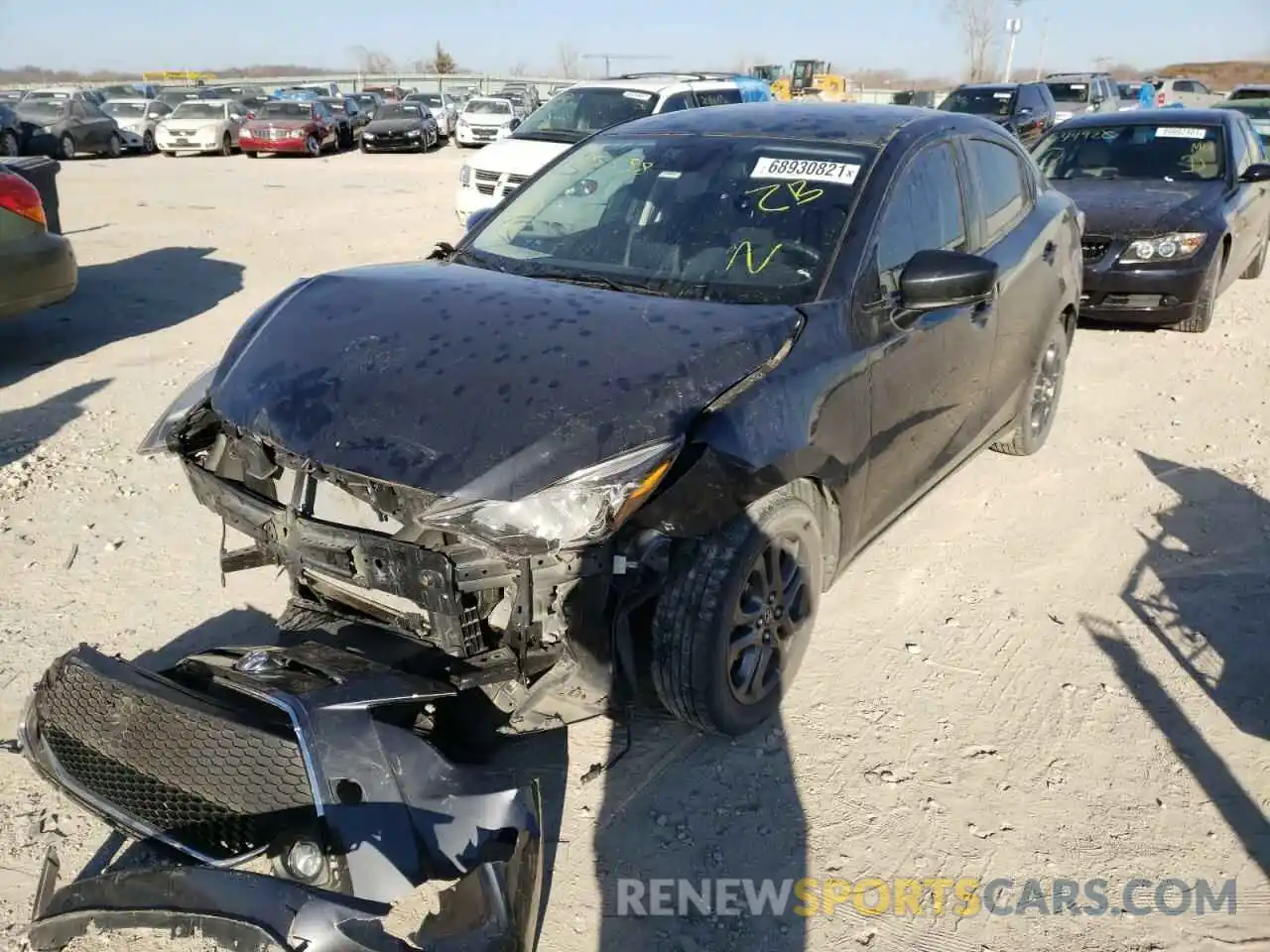 2 Photograph of a damaged car 3MYDLBYVXKY525338 TOYOTA YARIS 2019