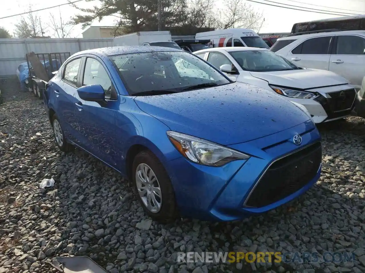 1 Photograph of a damaged car 3MYDLBYVXKY525422 TOYOTA YARIS 2019