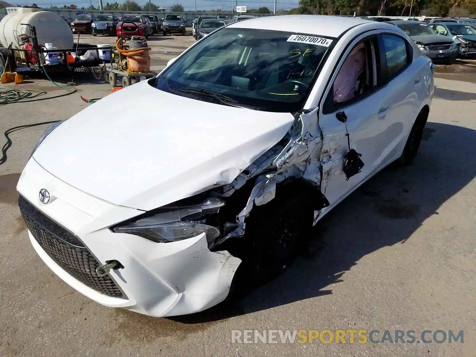 2 Photograph of a damaged car 3MYDLBYVXKY526313 TOYOTA YARIS 2019