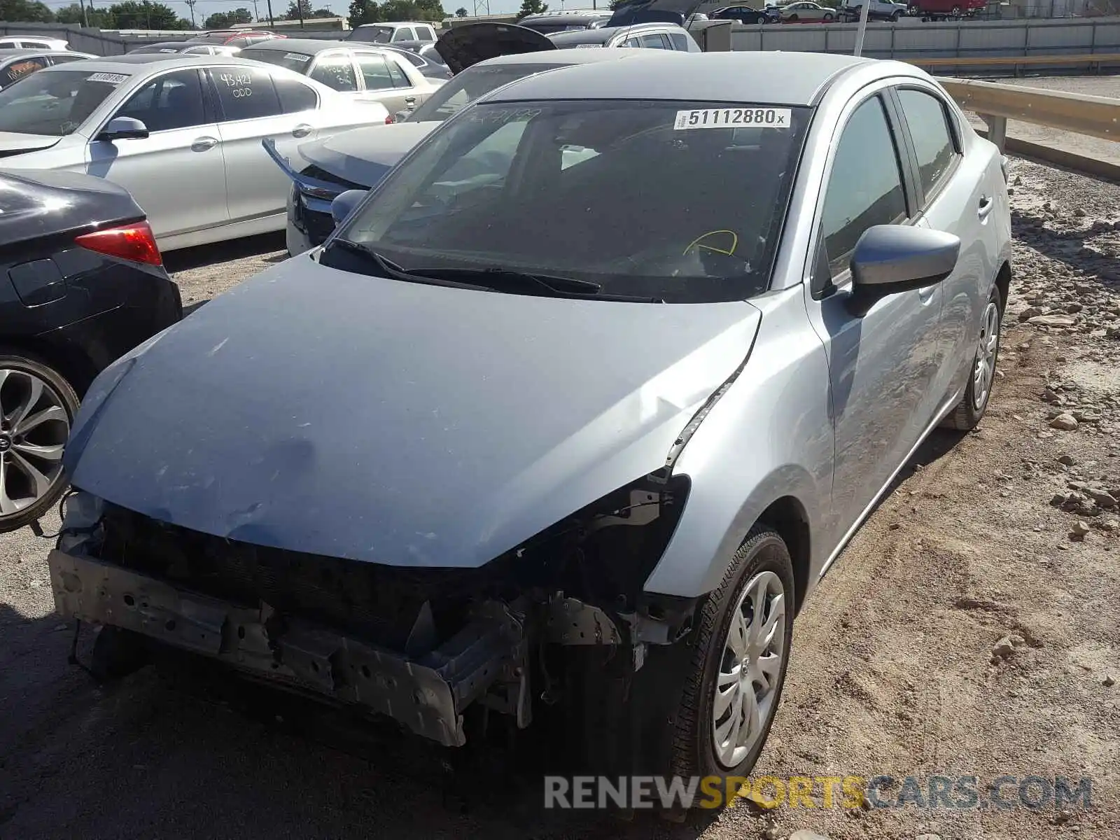 2 Photograph of a damaged car 3MYDLBYVXKY527199 TOYOTA YARIS 2019