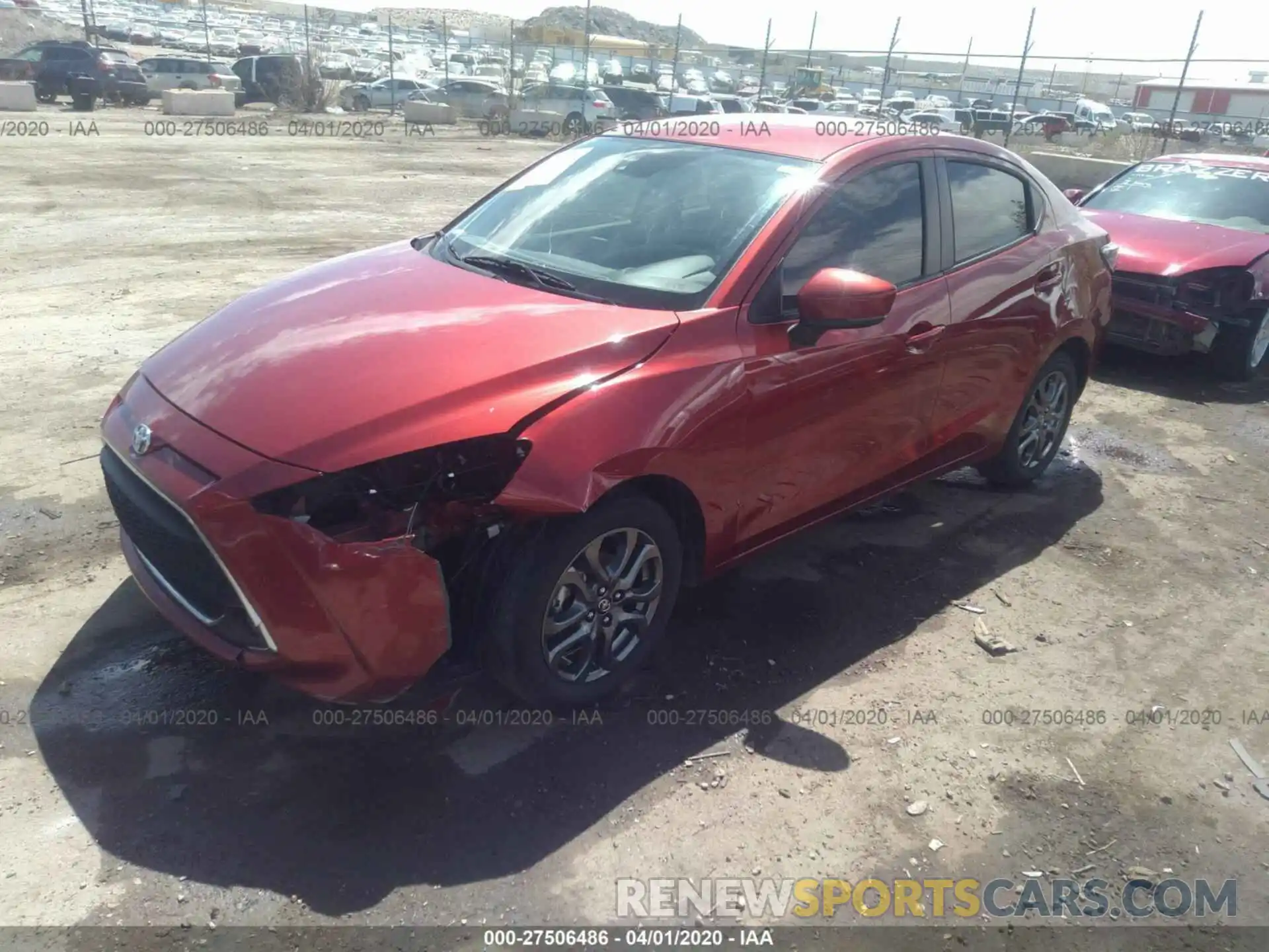 2 Photograph of a damaged car 3MYDLBYVXKY528076 TOYOTA YARIS 2019