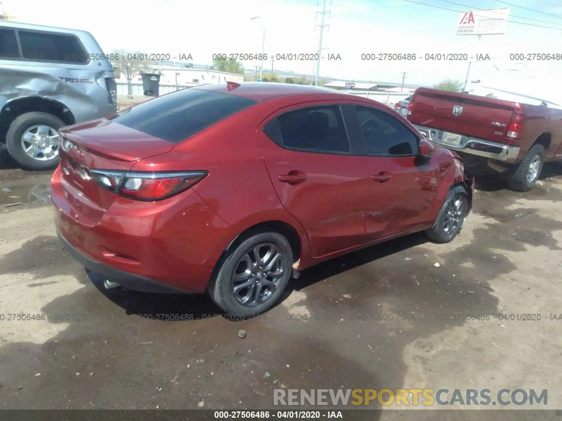 4 Photograph of a damaged car 3MYDLBYVXKY528076 TOYOTA YARIS 2019