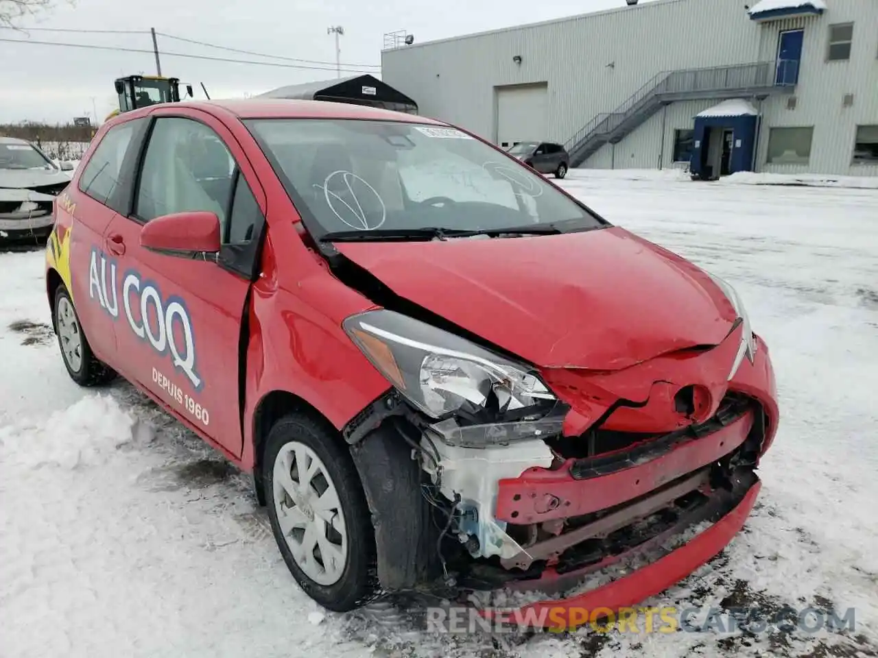 1 Photograph of a damaged car VNKJTUD3XKA104300 TOYOTA YARIS 2019