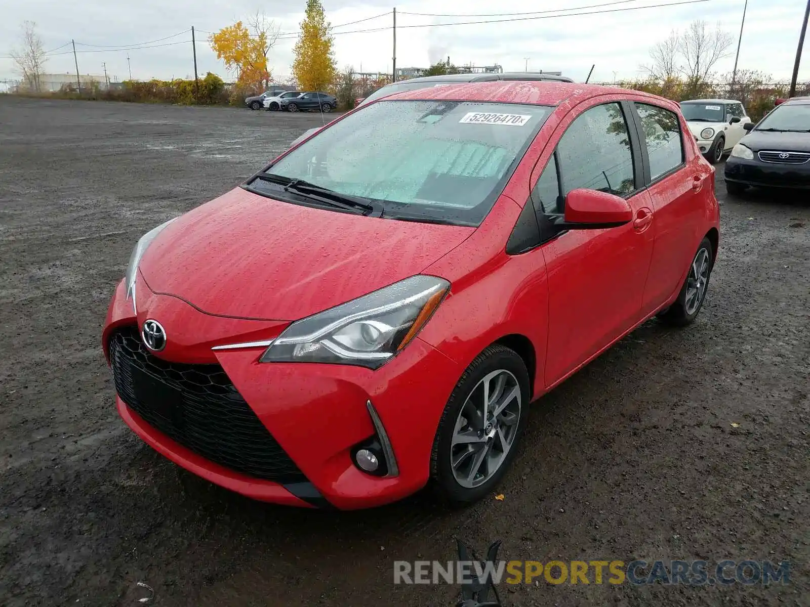 2 Фотография поврежденного автомобиля VNKKTUD34KA105219 TOYOTA YARIS 2019