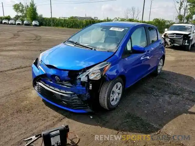 2 Фотография поврежденного автомобиля VNKKTUD39KA104390 TOYOTA YARIS 2019