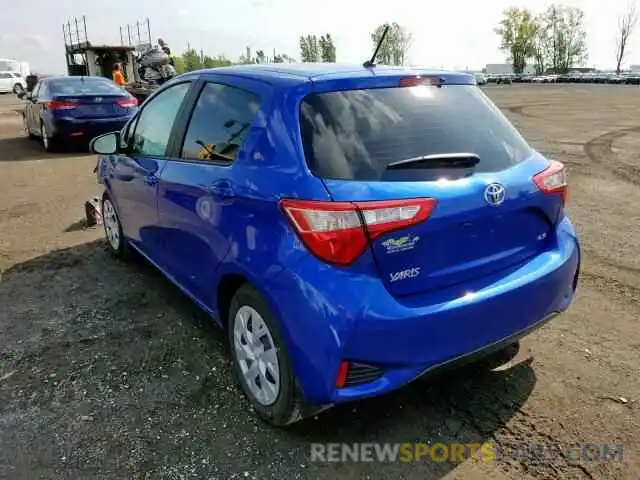 3 Фотография поврежденного автомобиля VNKKTUD39KA104390 TOYOTA YARIS 2019