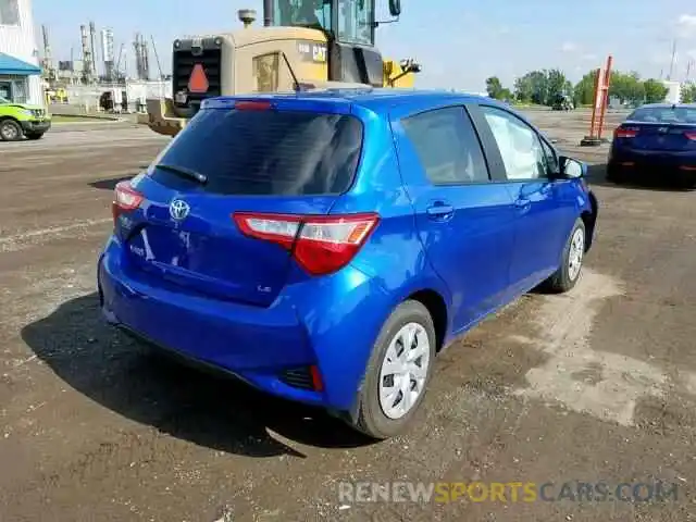 4 Фотография поврежденного автомобиля VNKKTUD39KA104390 TOYOTA YARIS 2019