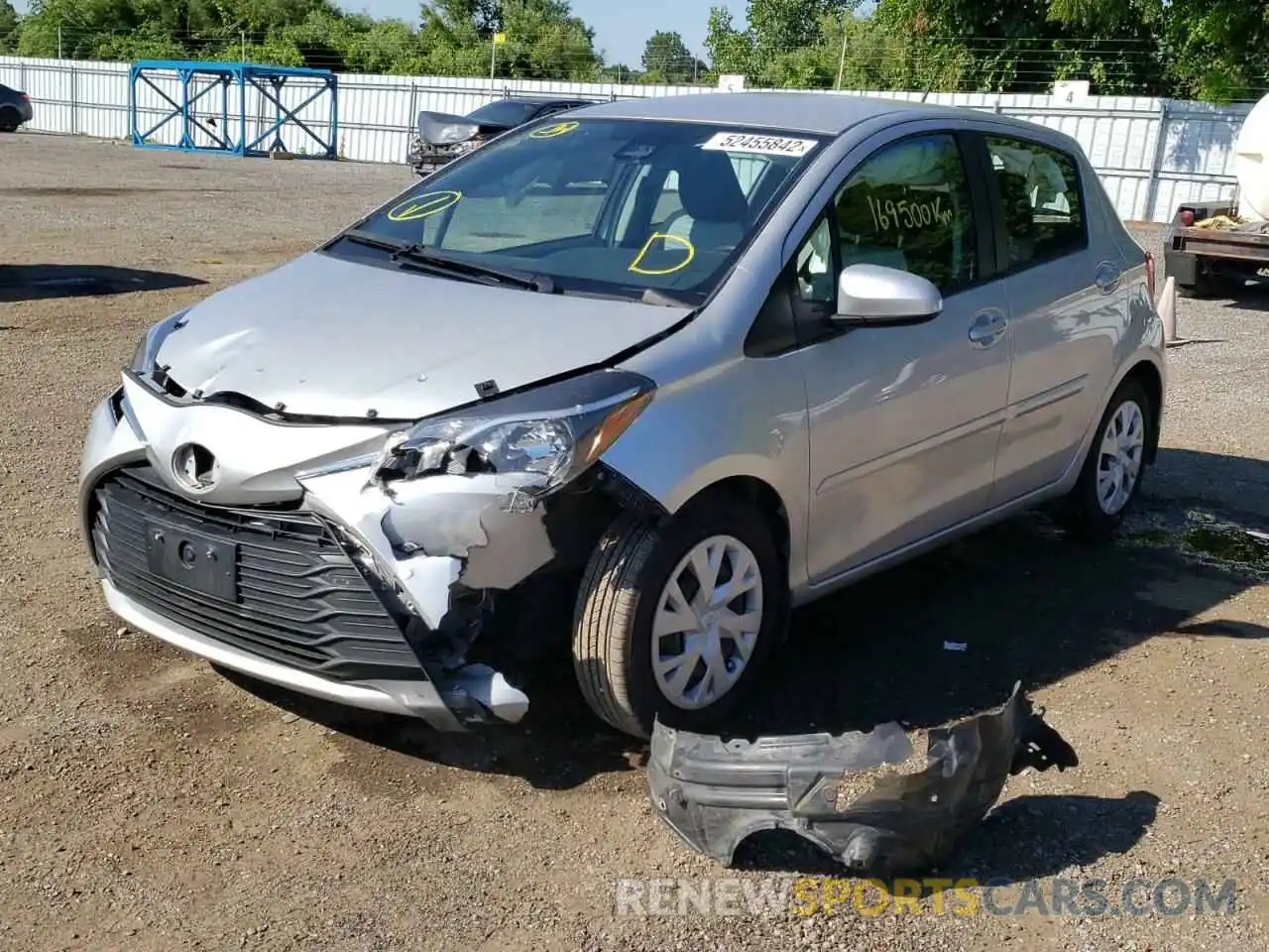 2 Фотография поврежденного автомобиля VNKKTUD3XKA103460 TOYOTA YARIS 2019