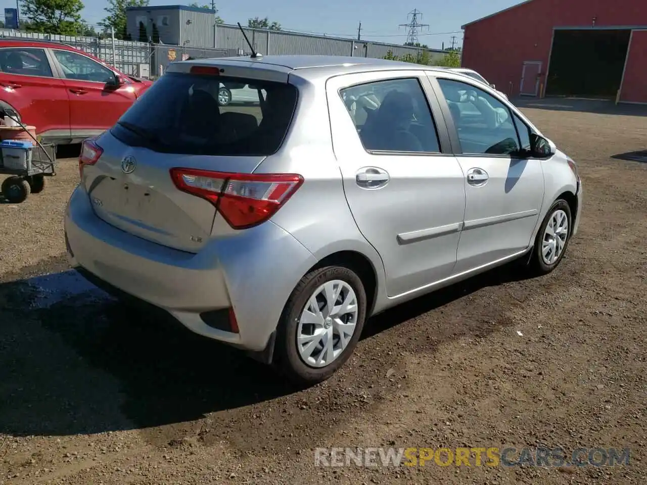 4 Фотография поврежденного автомобиля VNKKTUD3XKA103460 TOYOTA YARIS 2019