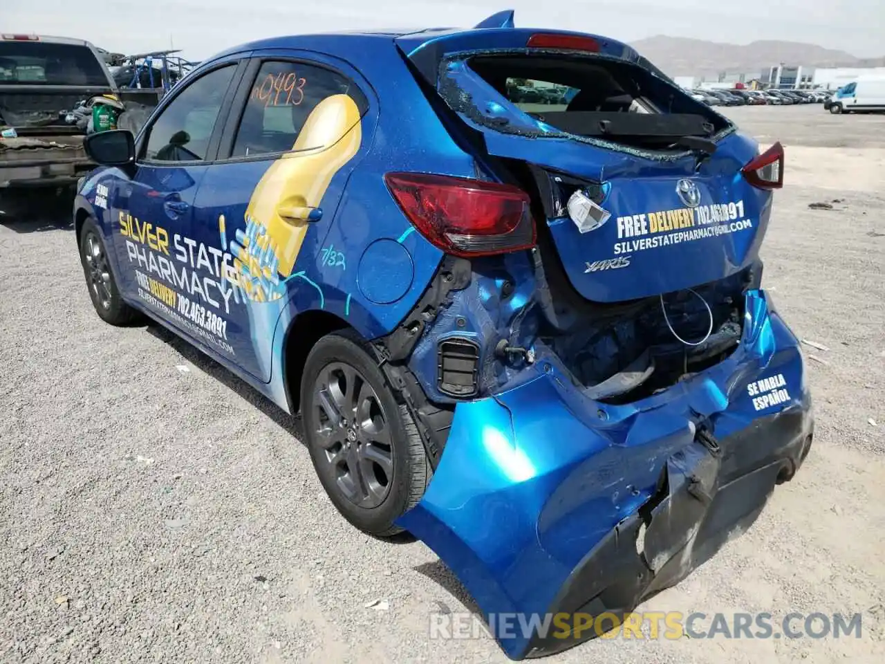 3 Photograph of a damaged car 3MYDLBJV1LY707747 TOYOTA YARIS 2020