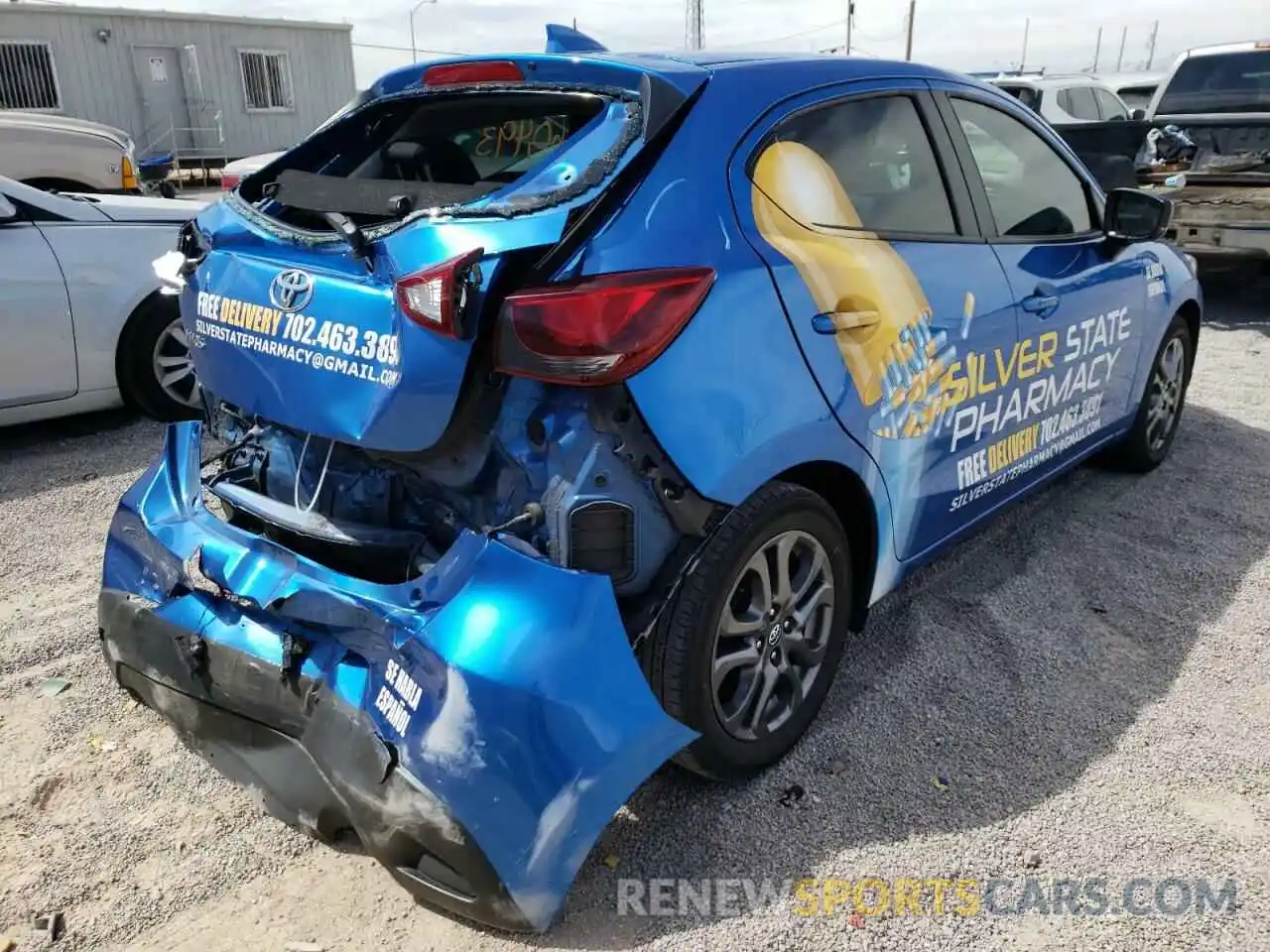 4 Photograph of a damaged car 3MYDLBJV1LY707747 TOYOTA YARIS 2020