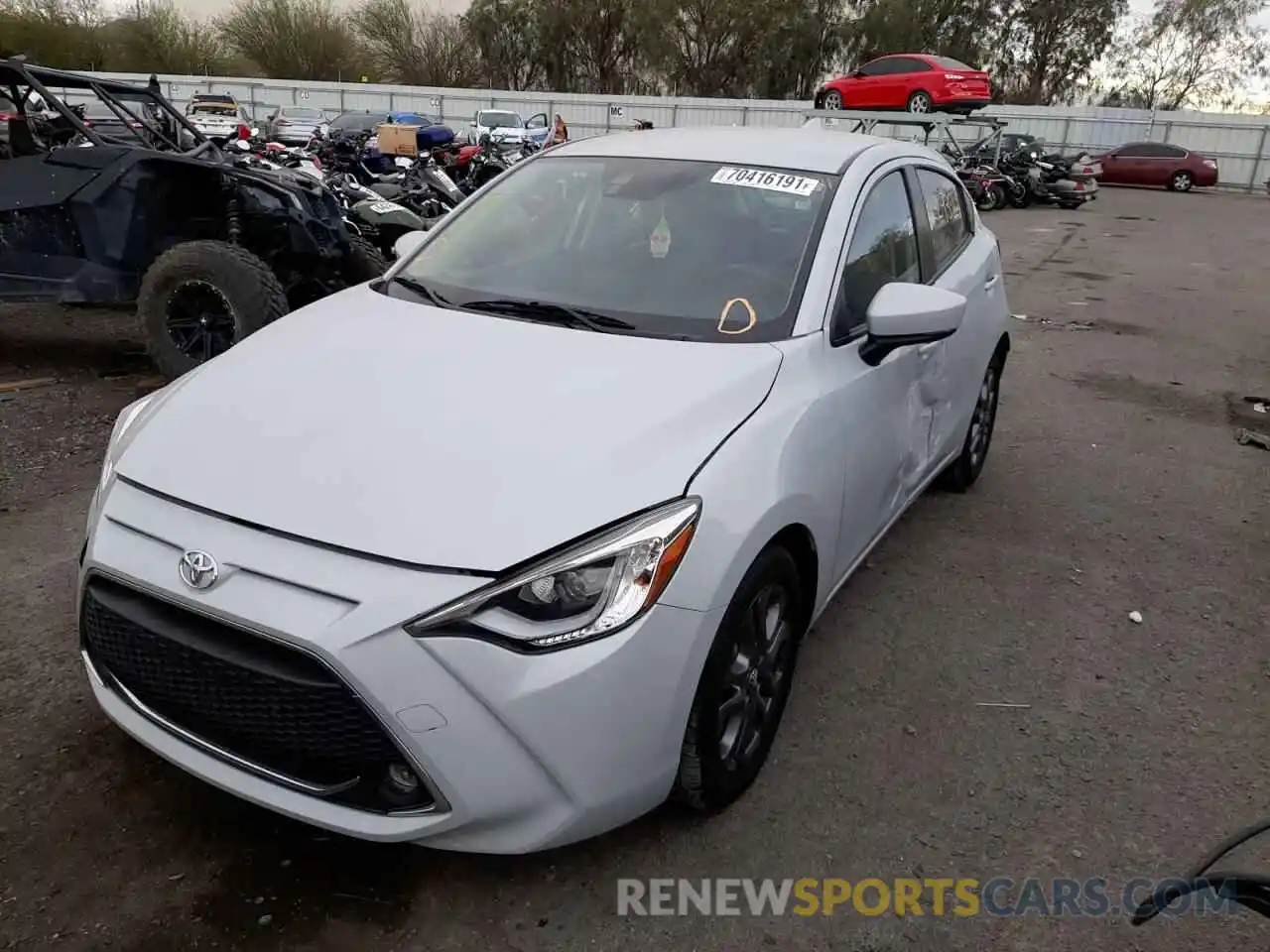 2 Photograph of a damaged car 3MYDLBJV2LY707207 TOYOTA YARIS 2020