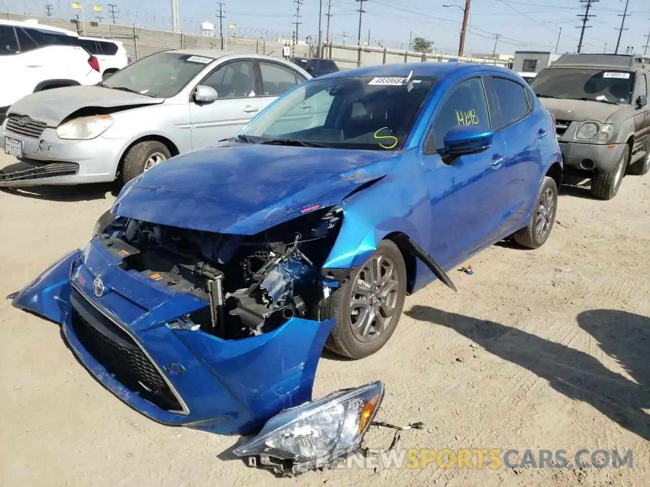 2 Photograph of a damaged car 3MYDLBJV3LY703585 TOYOTA YARIS 2020