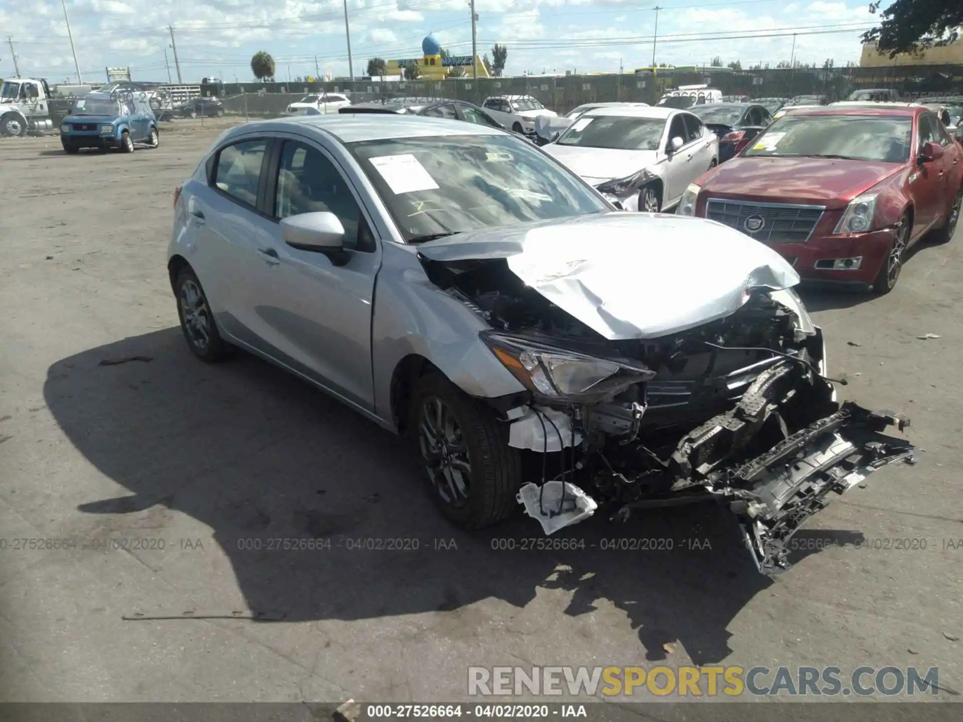 1 Photograph of a damaged car 3MYDLBJV5LY701224 TOYOTA YARIS 2020