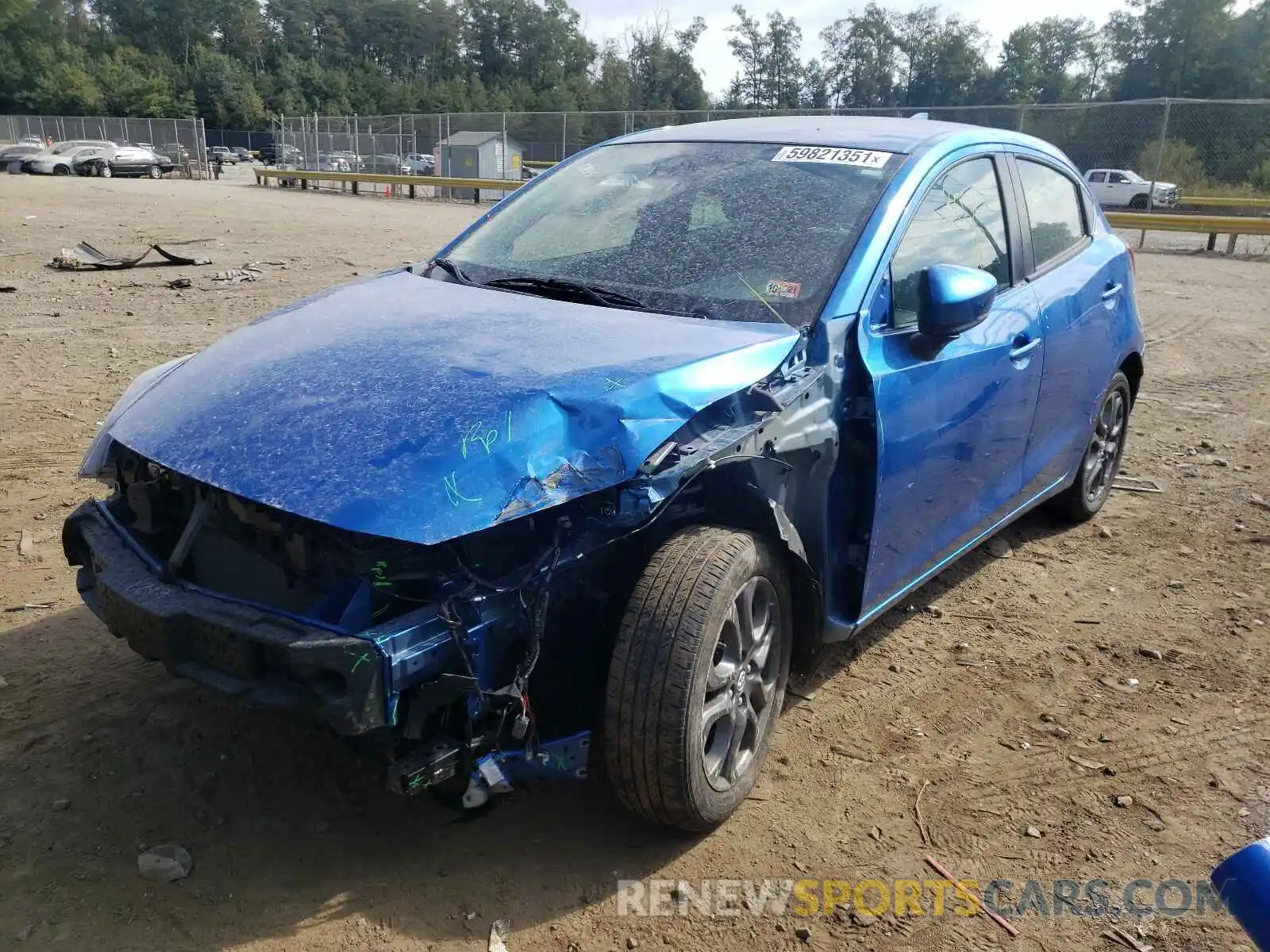 2 Photograph of a damaged car 3MYDLBJV5LY702485 TOYOTA YARIS 2020