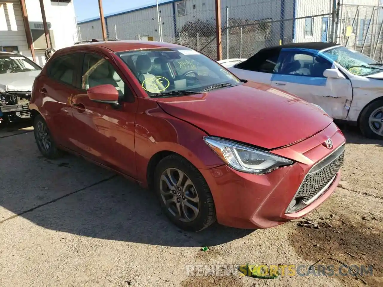 1 Photograph of a damaged car 3MYDLBJV6LY703550 TOYOTA YARIS 2020