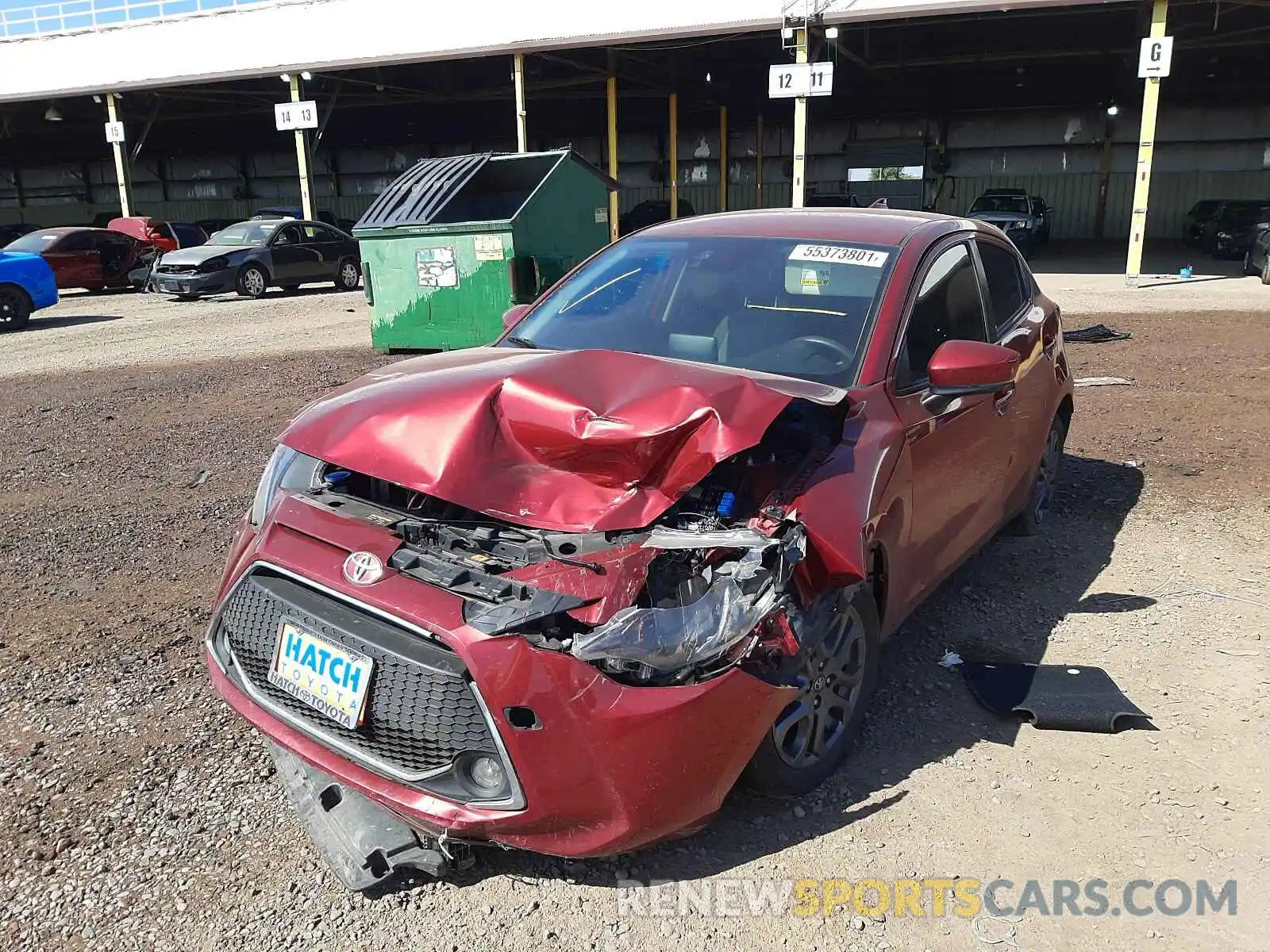 2 Photograph of a damaged car 3MYDLBJV7LY711074 TOYOTA YARIS 2020