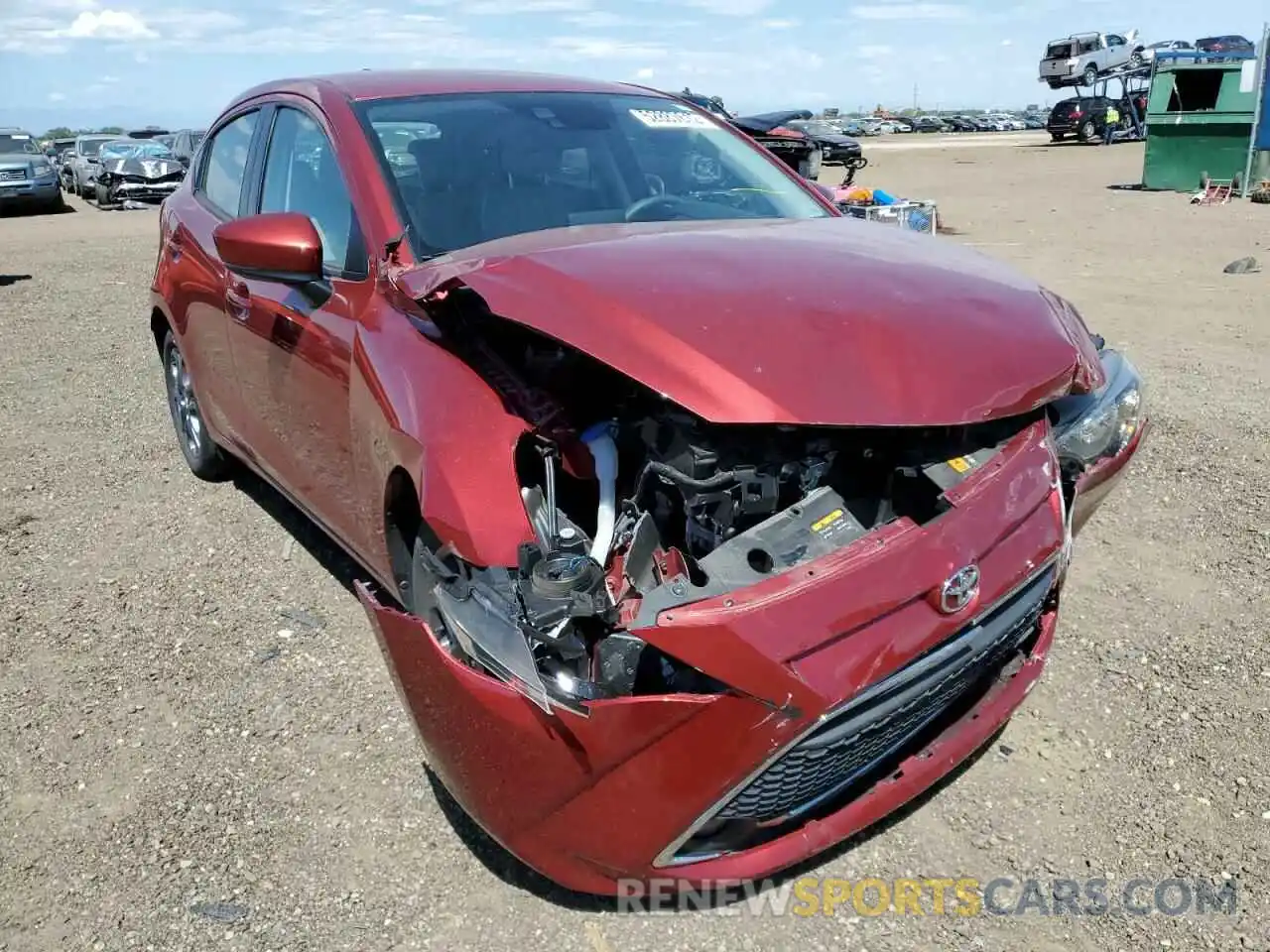 1 Photograph of a damaged car 3MYDLBJV8LY703470 TOYOTA YARIS 2020