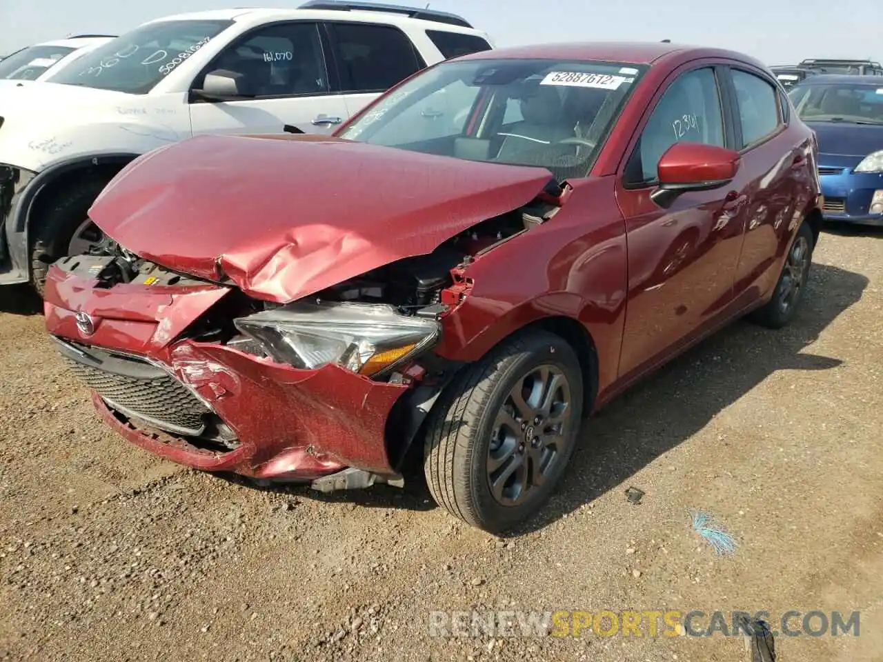 2 Photograph of a damaged car 3MYDLBJV8LY703470 TOYOTA YARIS 2020