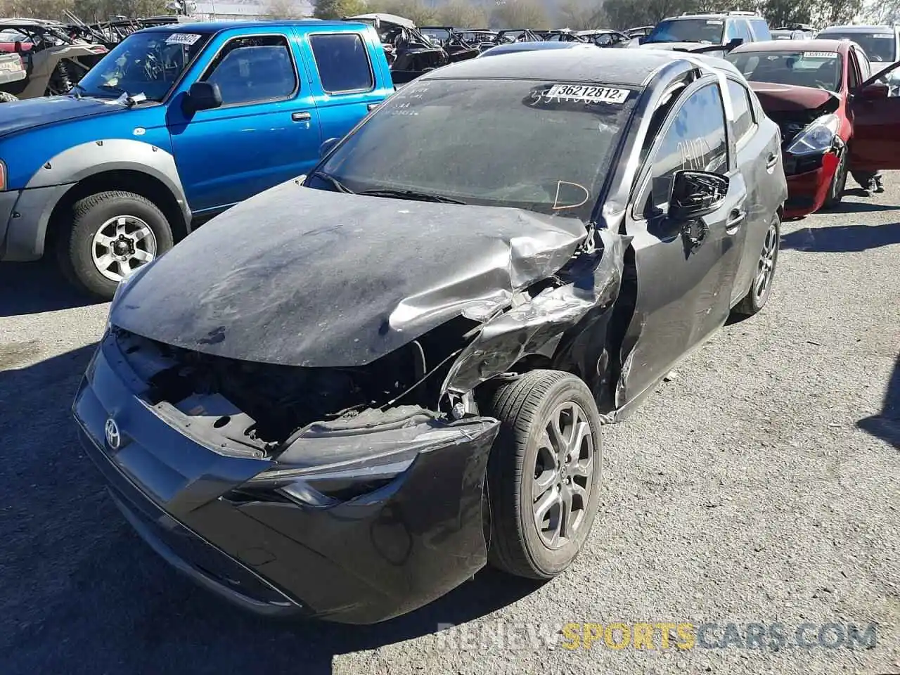 2 Photograph of a damaged car 3MYDLBJV9LY702375 TOYOTA YARIS 2020