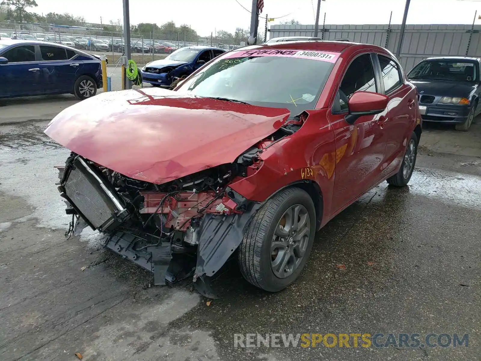 2 Photograph of a damaged car 3MYDLBJV9LY705423 TOYOTA YARIS 2020