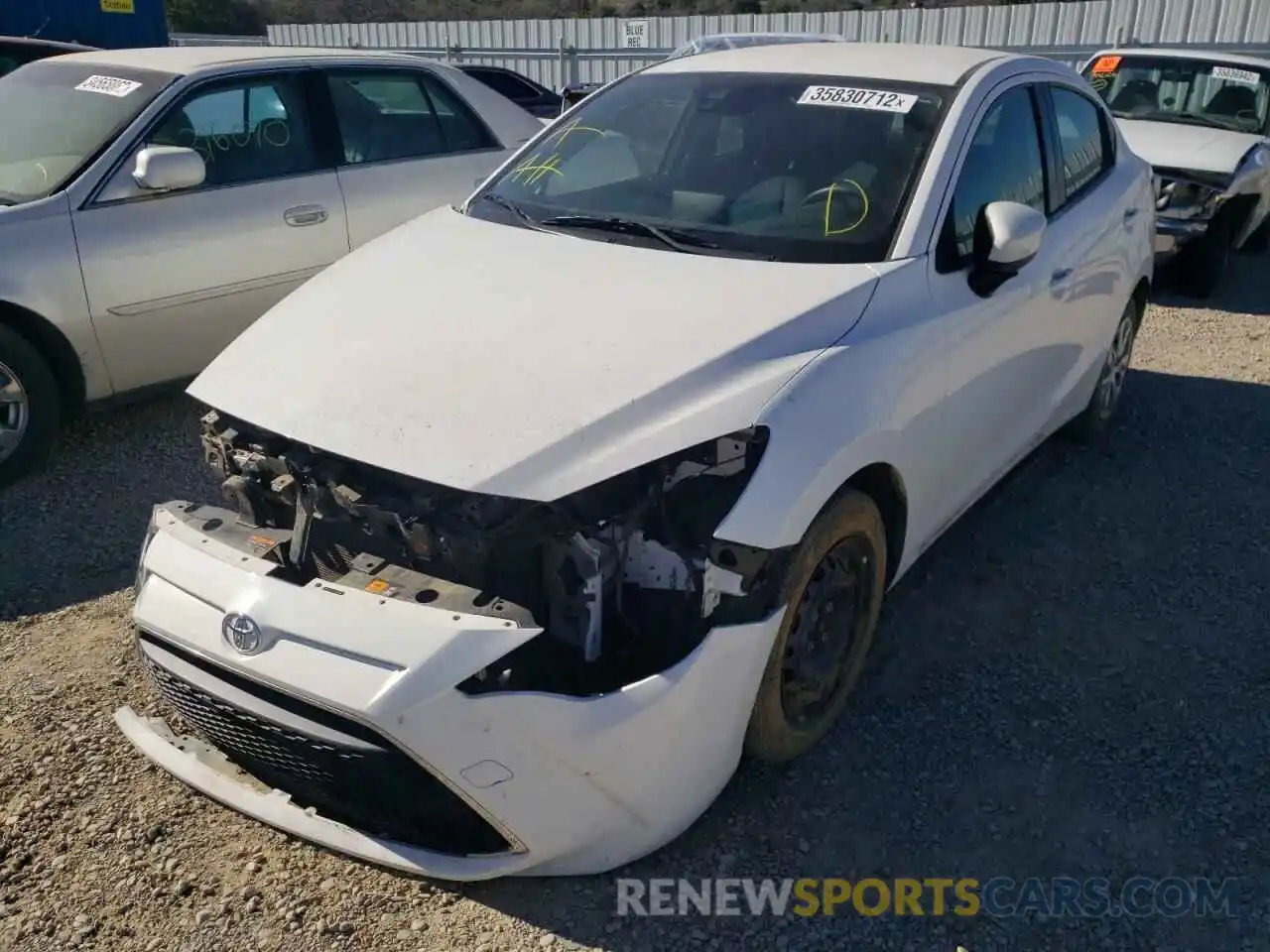 2 Photograph of a damaged car 3MYDLBYV1LY710900 TOYOTA YARIS 2020