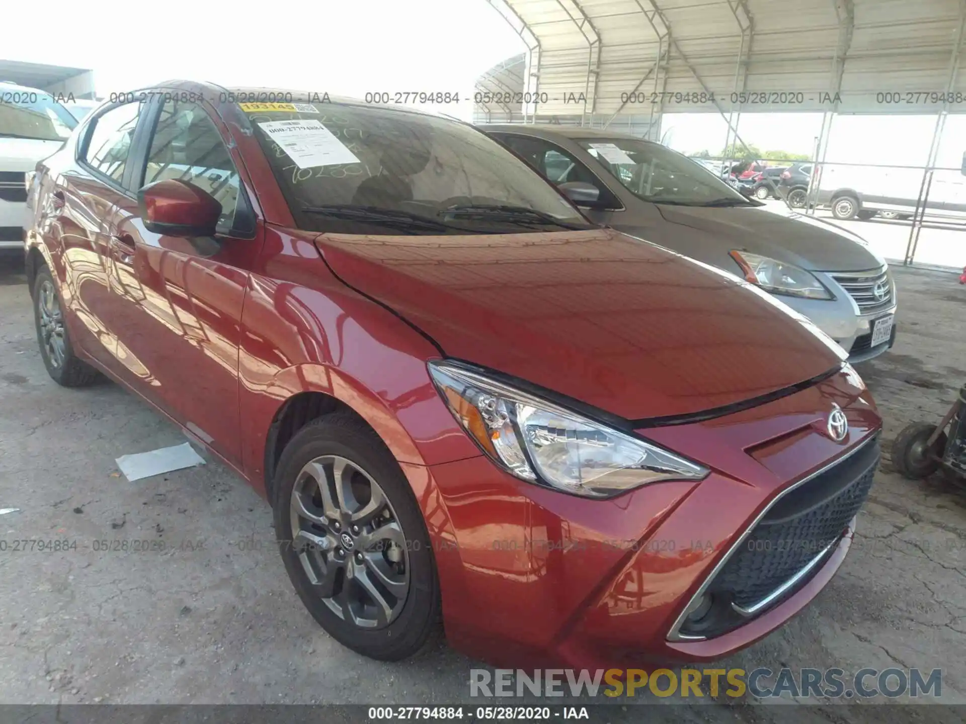 1 Photograph of a damaged car 3MYDLBYV5LY702301 TOYOTA YARIS 2020