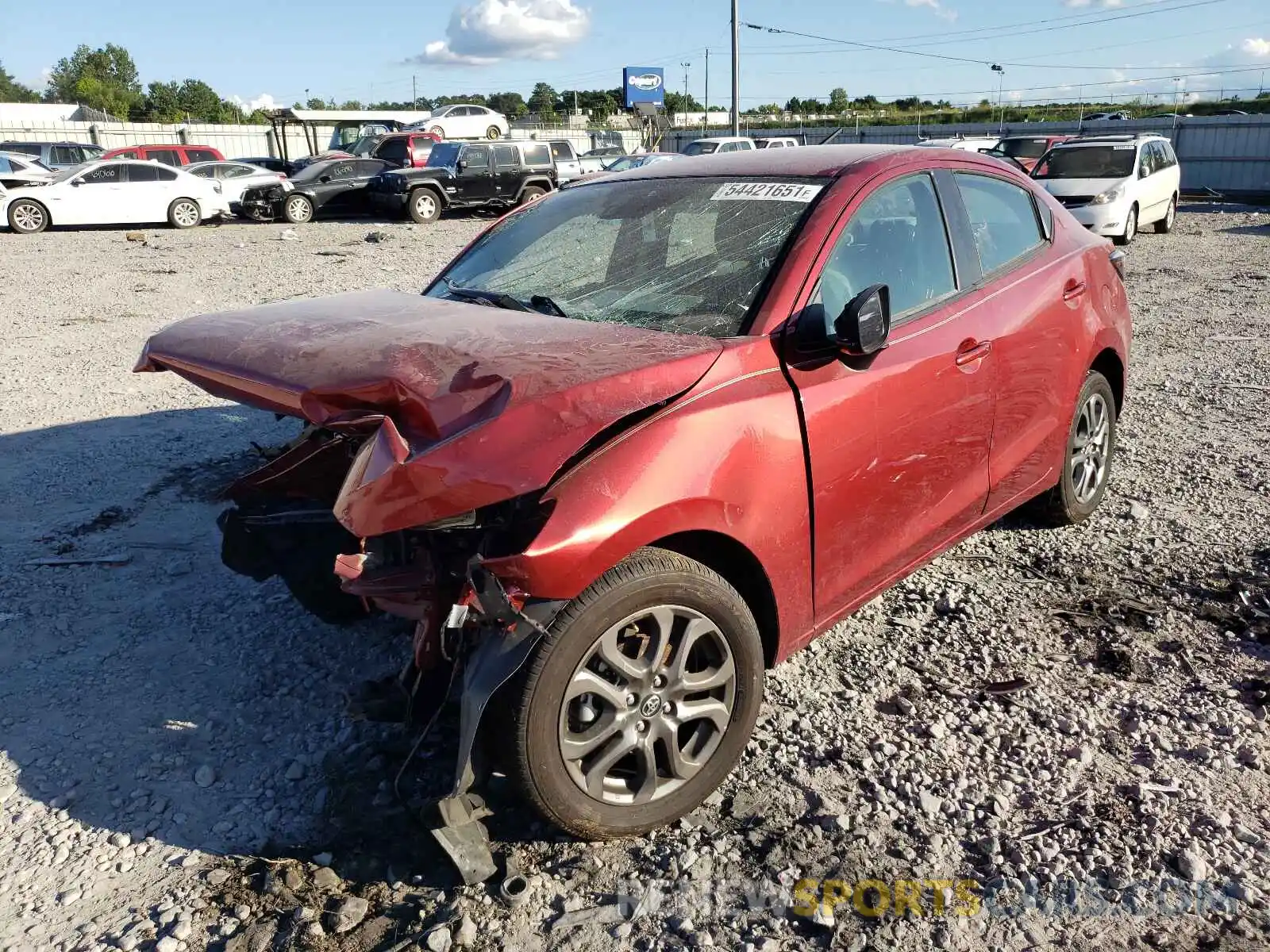 2 Photograph of a damaged car 3MYDLBYV6LY717180 TOYOTA YARIS 2020