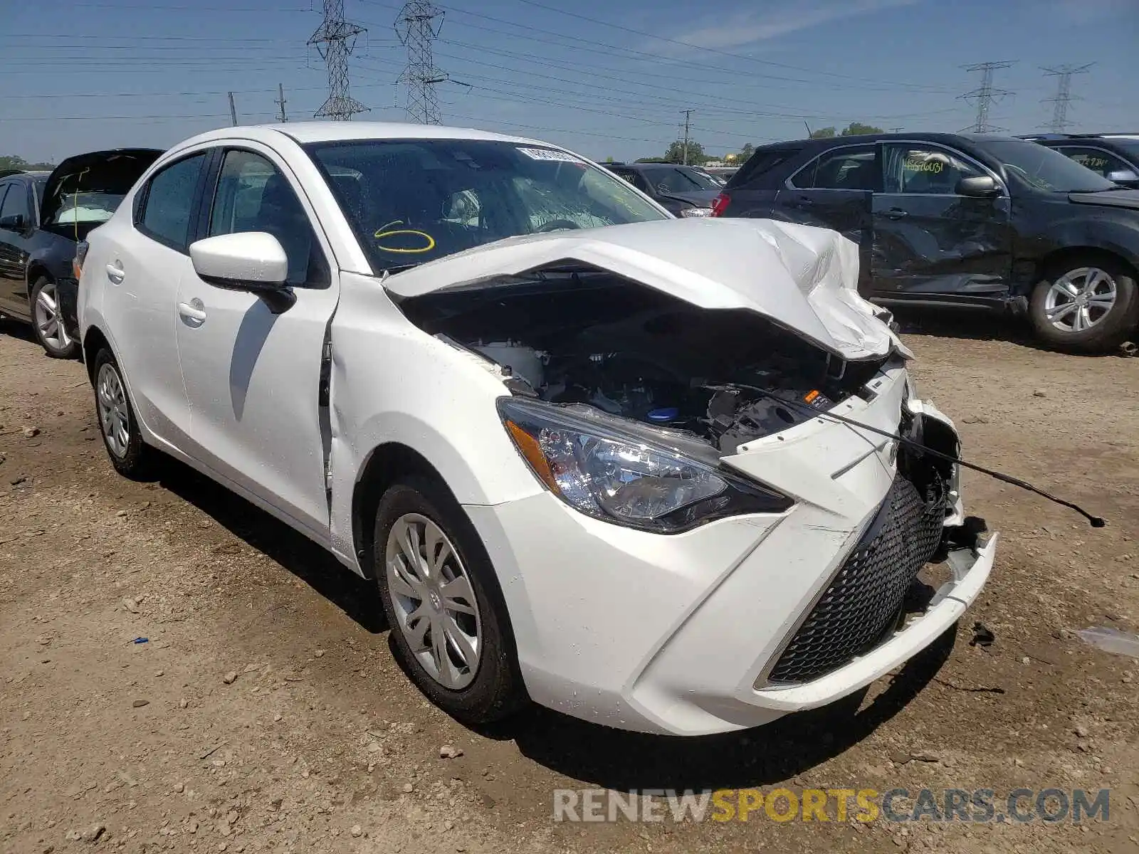 1 Photograph of a damaged car 3MYDLBYV7LY710660 TOYOTA YARIS 2020