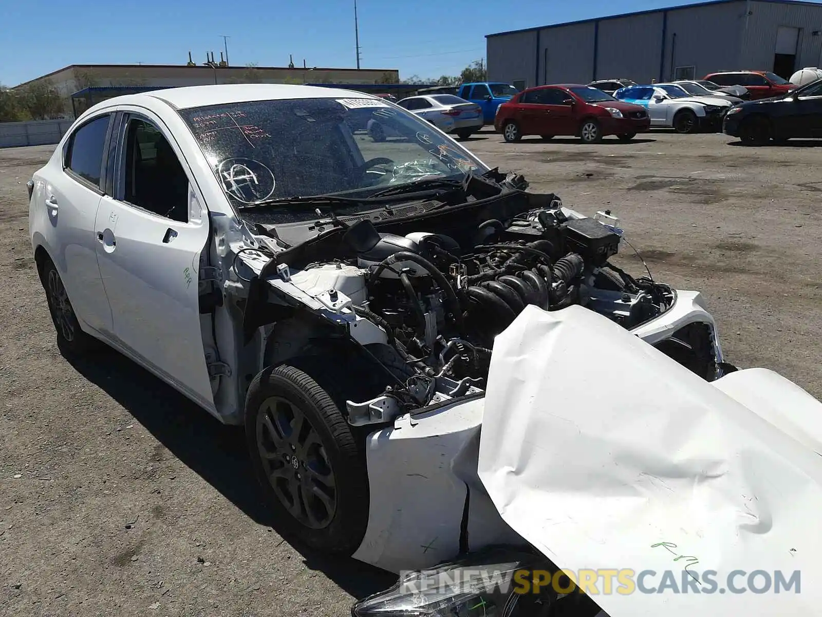 1 Photograph of a damaged car 3MYDLBYV8LY711963 TOYOTA YARIS 2020