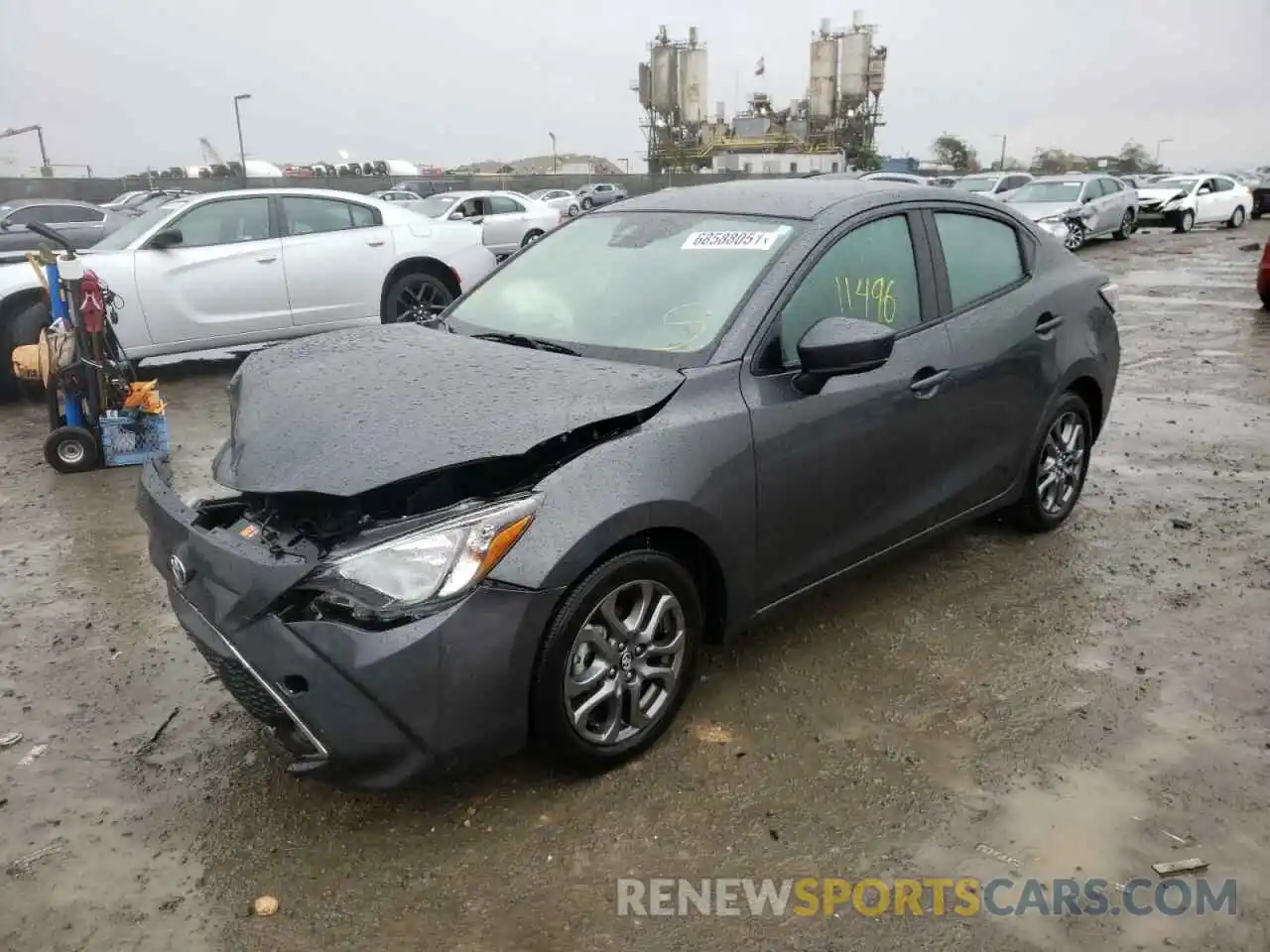 2 Photograph of a damaged car 3MYDLBYV8LY716483 TOYOTA YARIS 2020