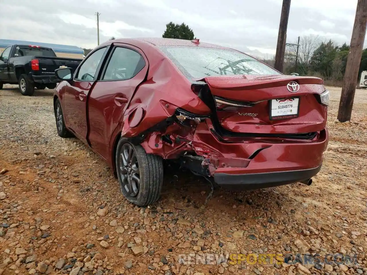 3 Photograph of a damaged car 3MYDLBYV9LY700941 TOYOTA YARIS 2020