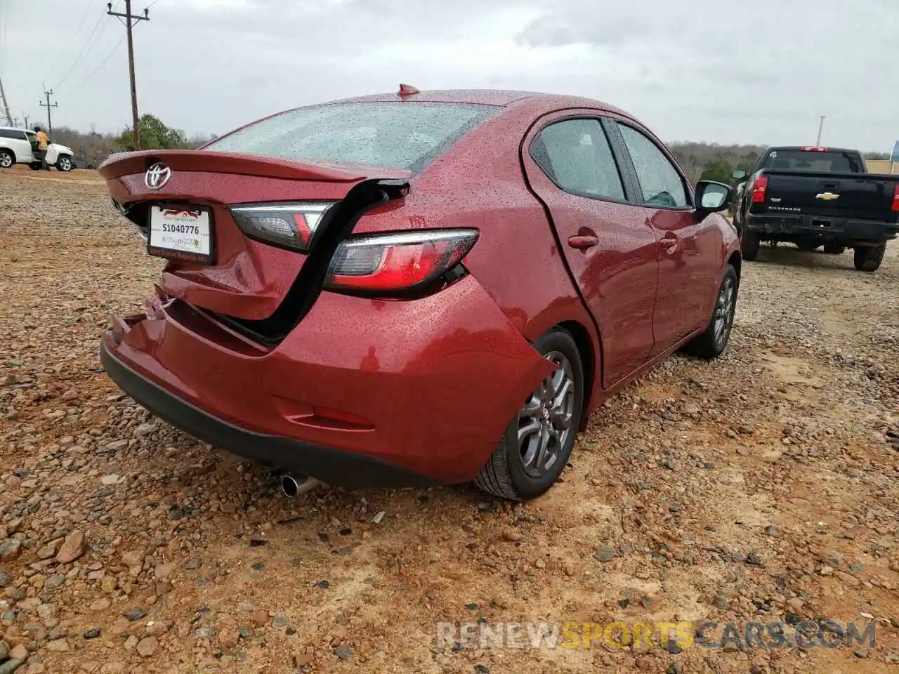 4 Photograph of a damaged car 3MYDLBYV9LY700941 TOYOTA YARIS 2020