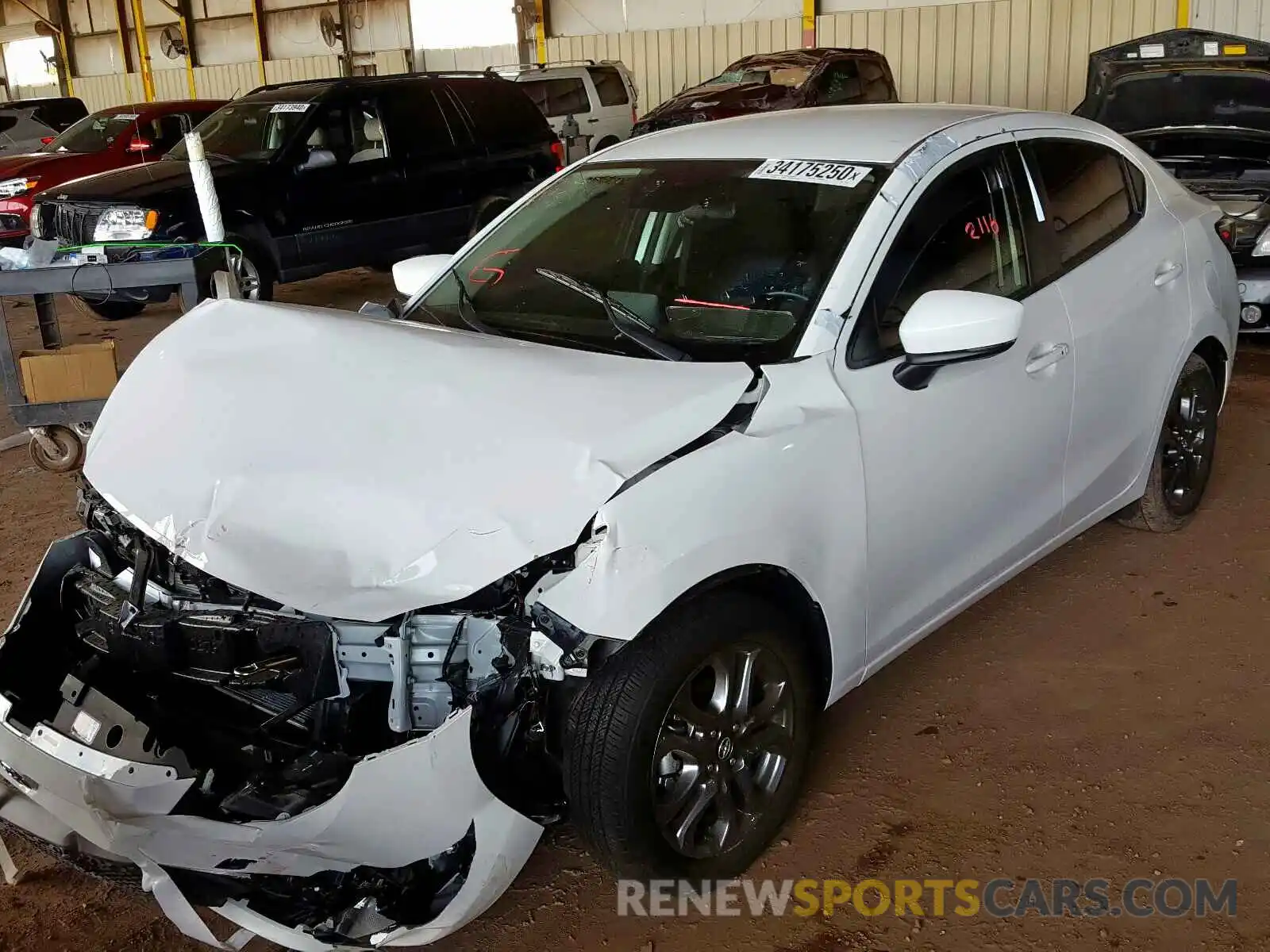 2 Photograph of a damaged car 3MYDLBYV9LY707498 TOYOTA YARIS 2020