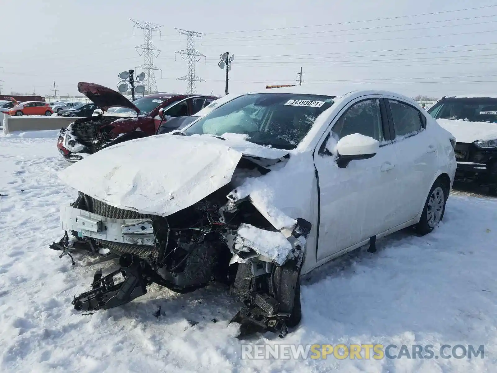2 Photograph of a damaged car 3MYDLBYV9LY708330 TOYOTA YARIS 2020