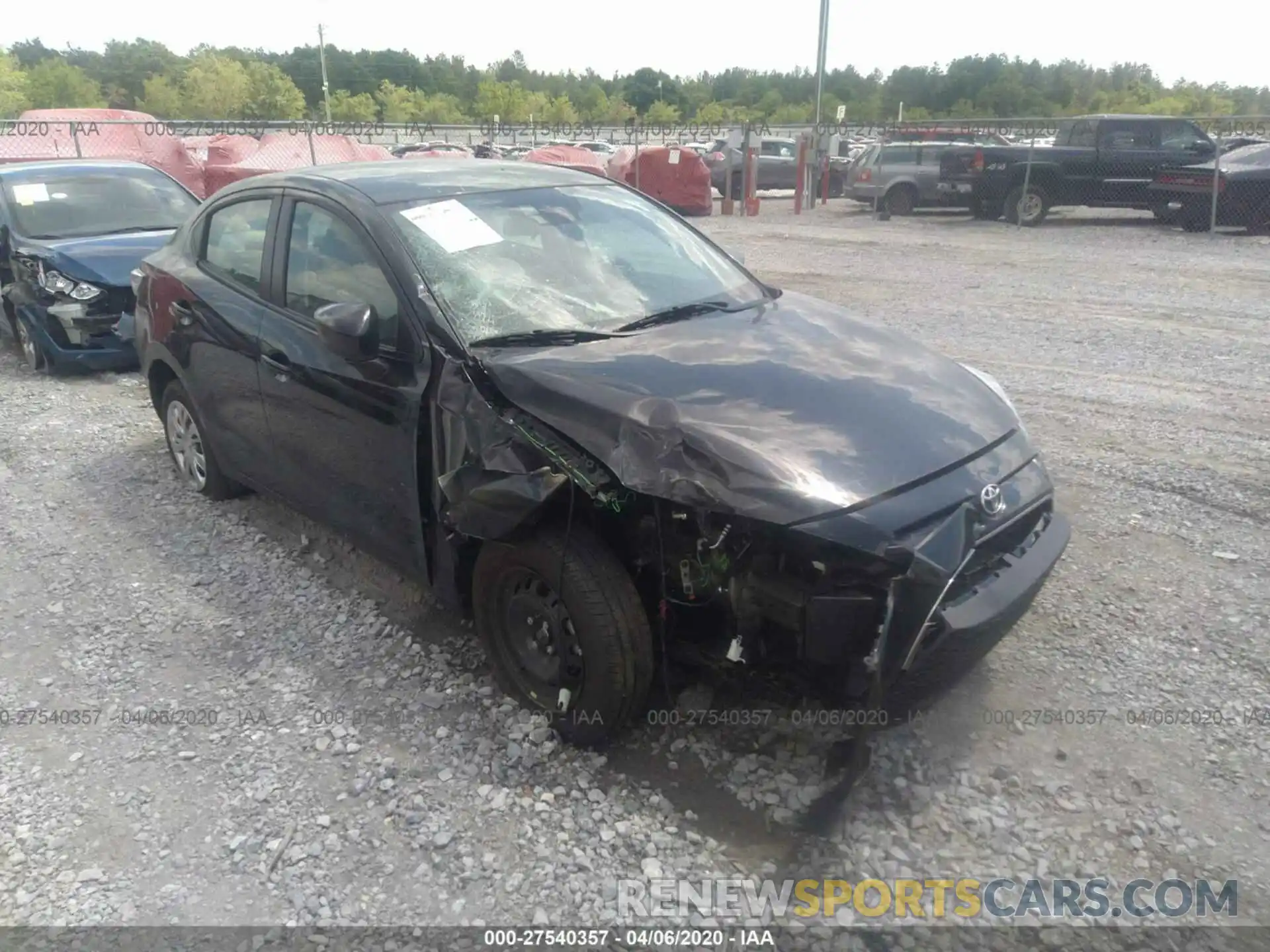 1 Photograph of a damaged car 3MYDLBYVXLY707767 TOYOTA YARIS 2020