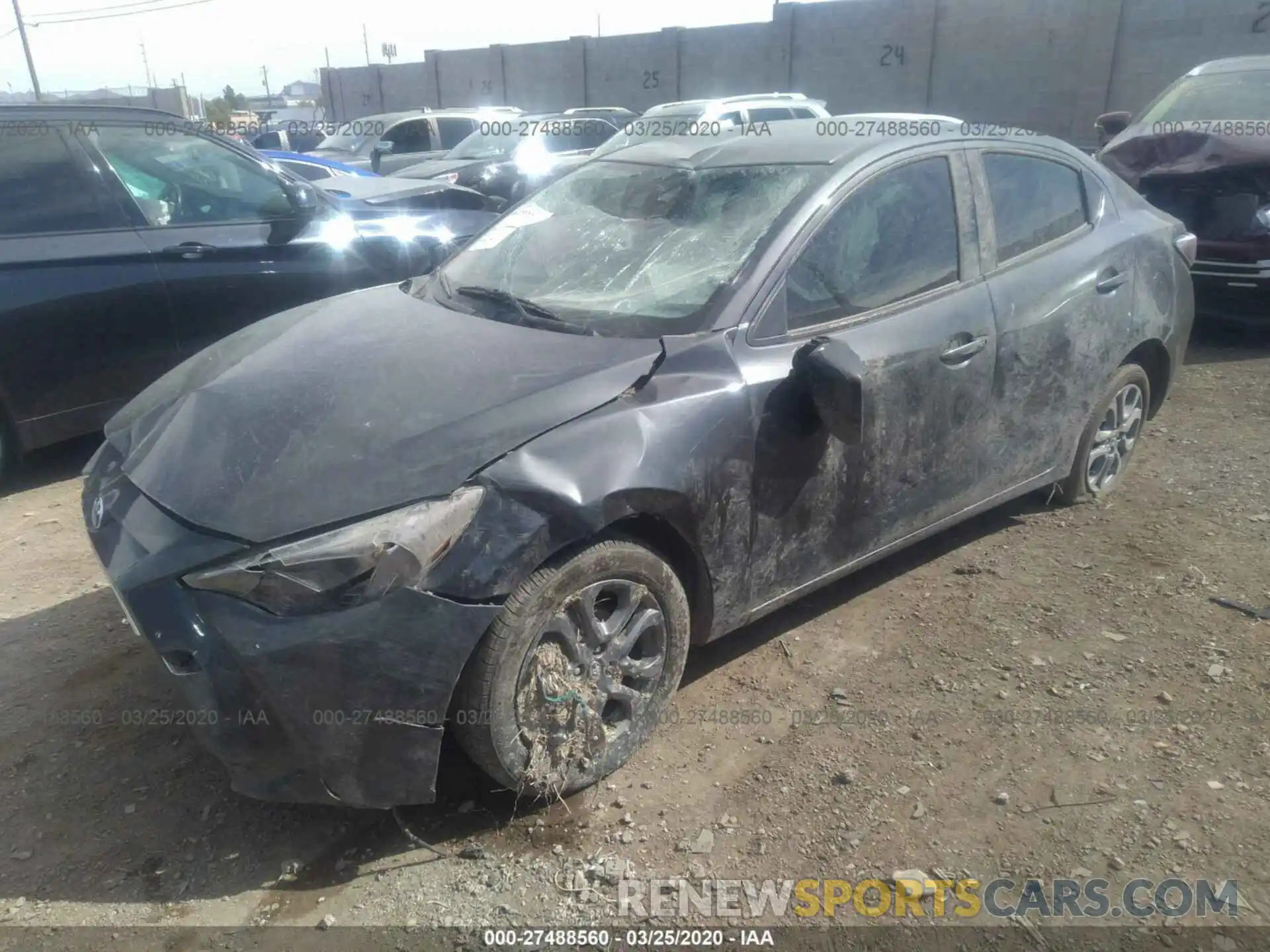 2 Photograph of a damaged car 3MYDLBYVXLY708384 TOYOTA YARIS 2020