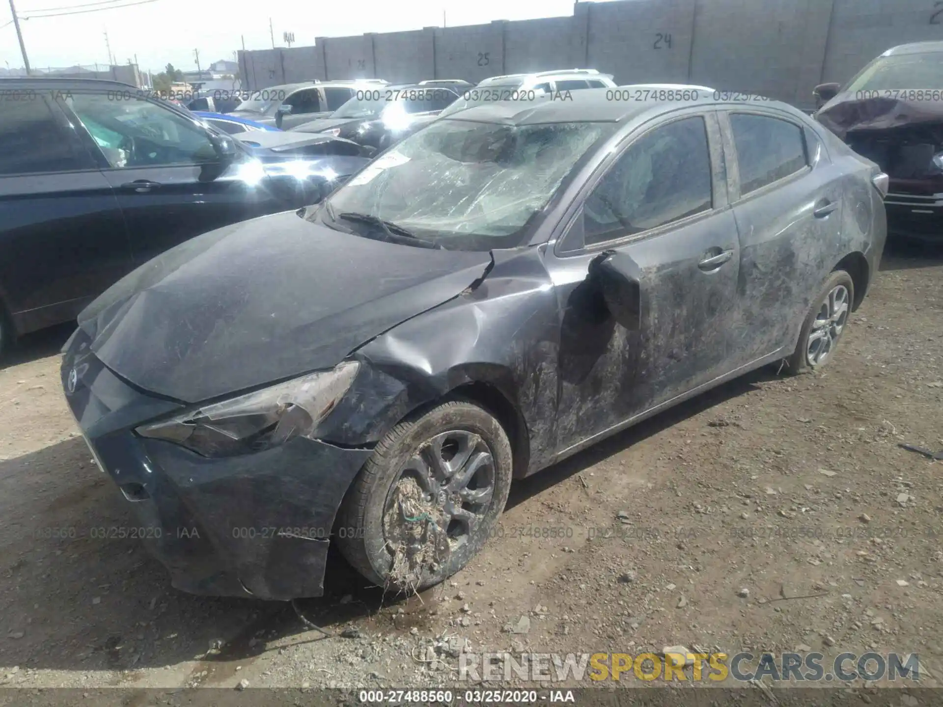 2 Фотография поврежденного автомобиля 3MYDLBYVXLY708384 TOYOTA YARIS 2020