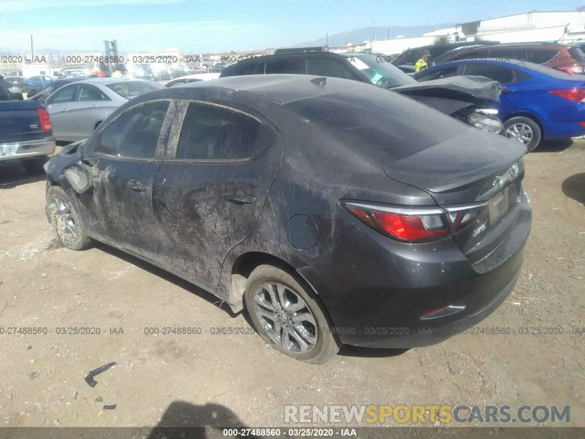 3 Photograph of a damaged car 3MYDLBYVXLY708384 TOYOTA YARIS 2020