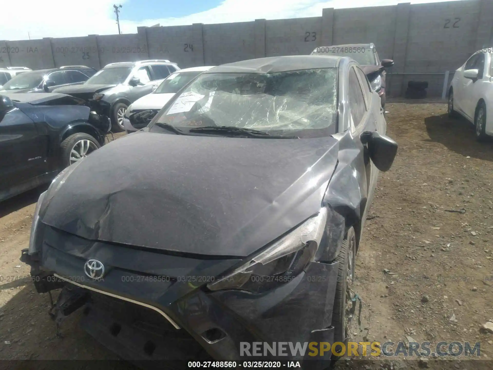 6 Photograph of a damaged car 3MYDLBYVXLY708384 TOYOTA YARIS 2020