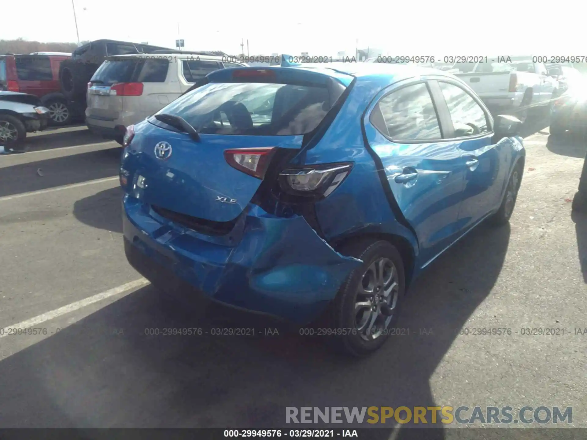 4 Photograph of a damaged car 3MYDLBJV0LY701955 TOYOTA YARIS HATCHBACK 2020