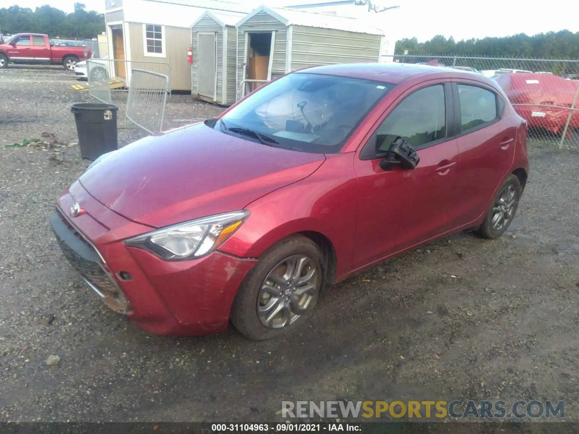 2 Photograph of a damaged car 3MYDLBJV0LY703270 TOYOTA YARIS HATCHBACK 2020