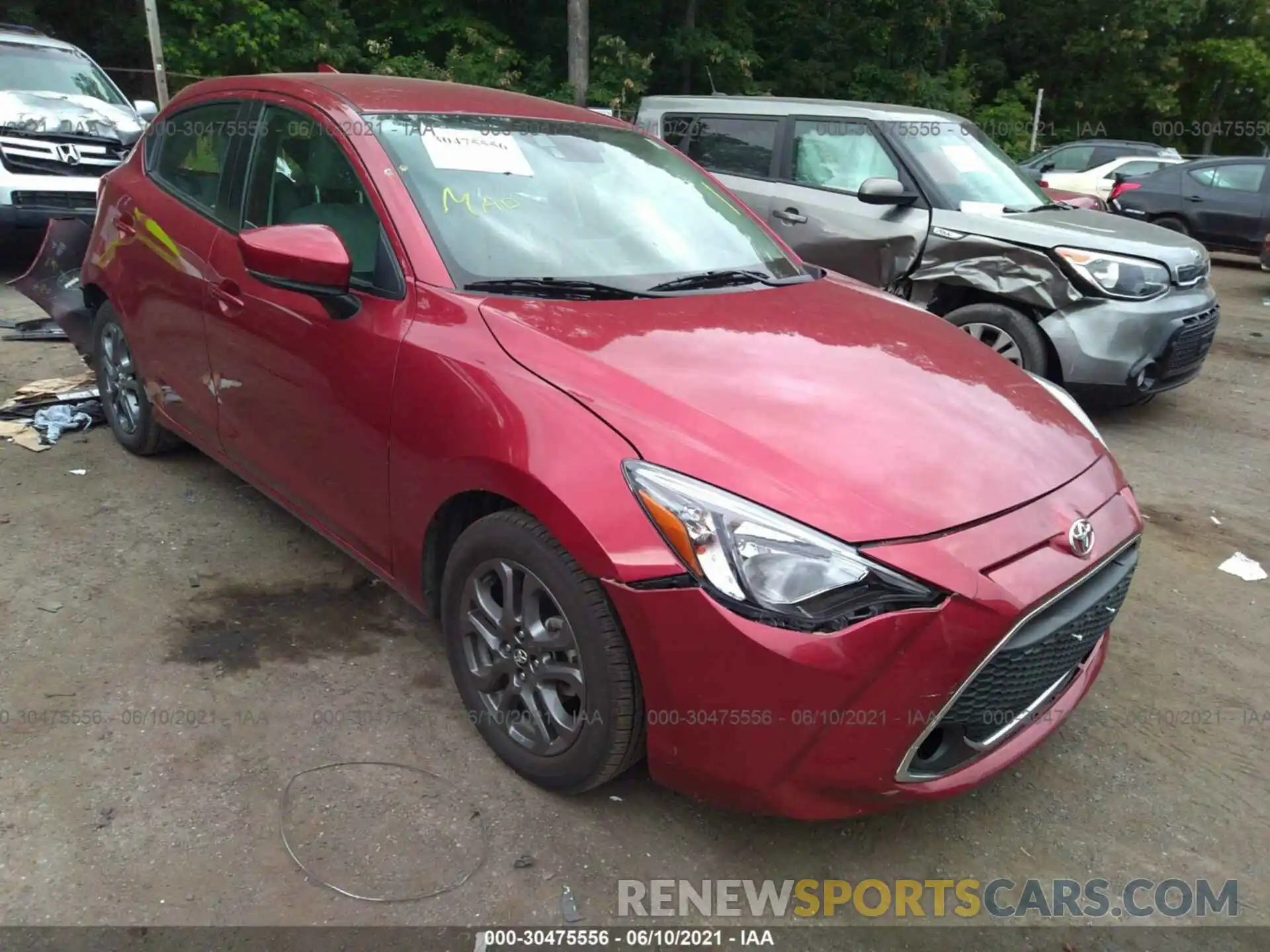 1 Photograph of a damaged car 3MYDLBJV2LY704503 TOYOTA YARIS HATCHBACK 2020