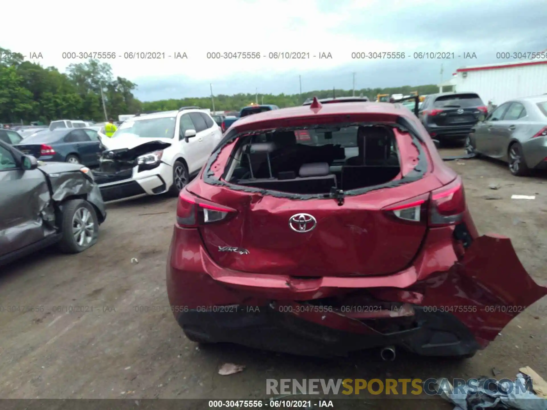 6 Photograph of a damaged car 3MYDLBJV2LY704503 TOYOTA YARIS HATCHBACK 2020