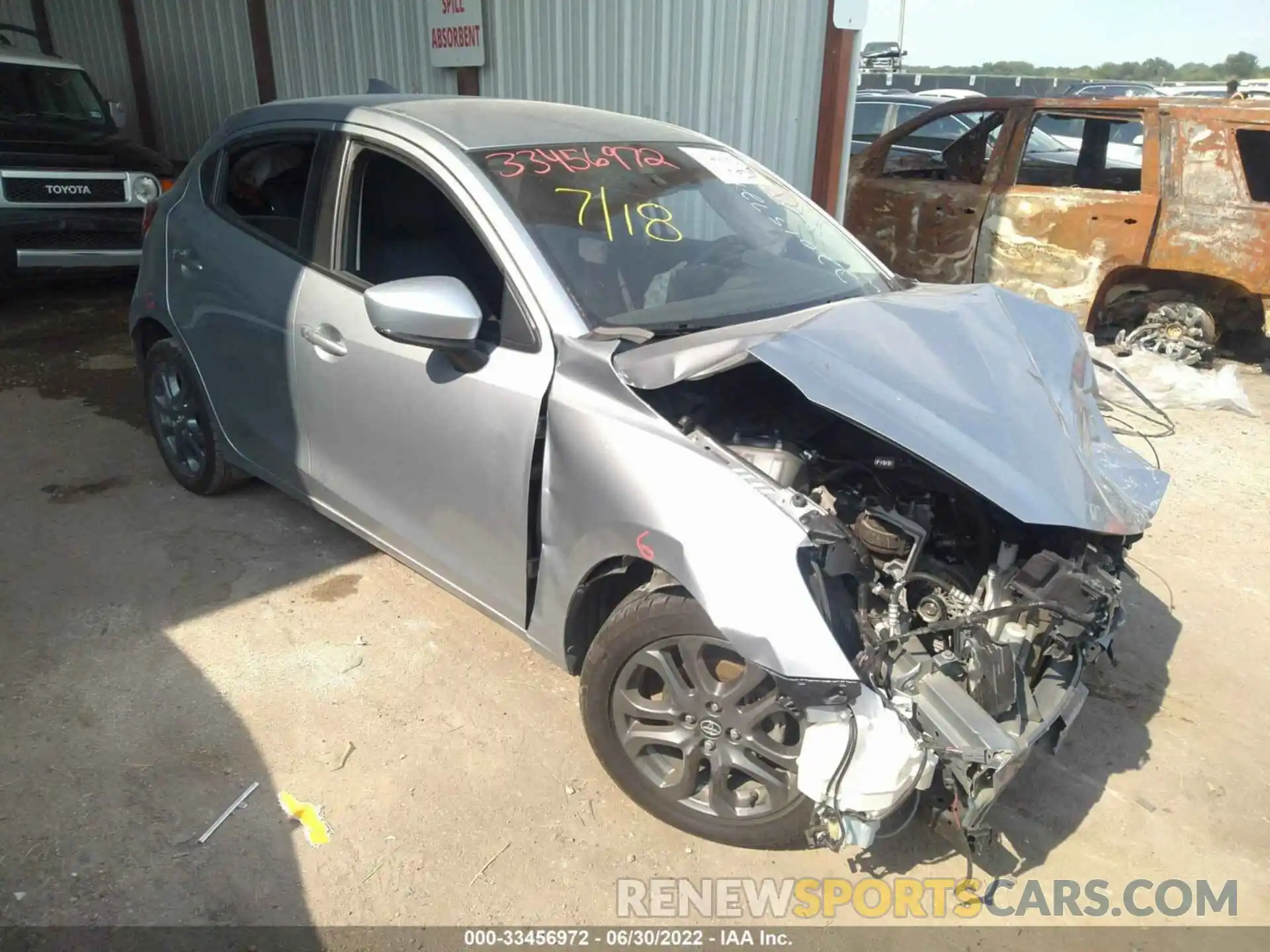 1 Photograph of a damaged car 3MYDLBJV3LY702713 TOYOTA YARIS HATCHBACK 2020